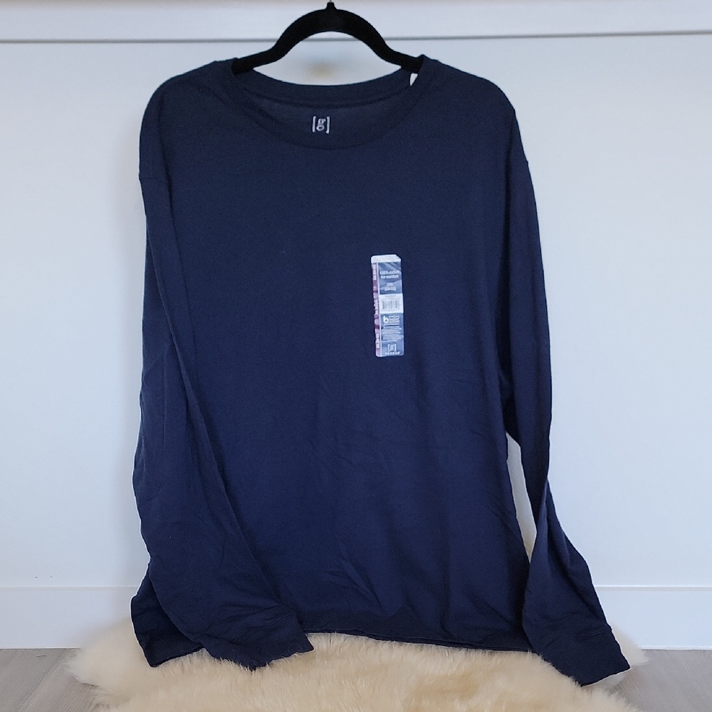 Navy Blue Long Sleeve Shirt